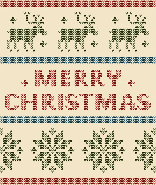 Fond nordique avec Joyeux Noël Texte — Image vectorielle