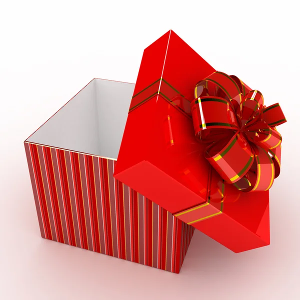 Beyaz arkaplan üzerinde hediye kutusu — Stok fotoğraf