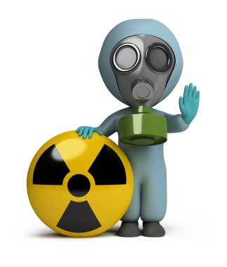 3d small - radiation clipart