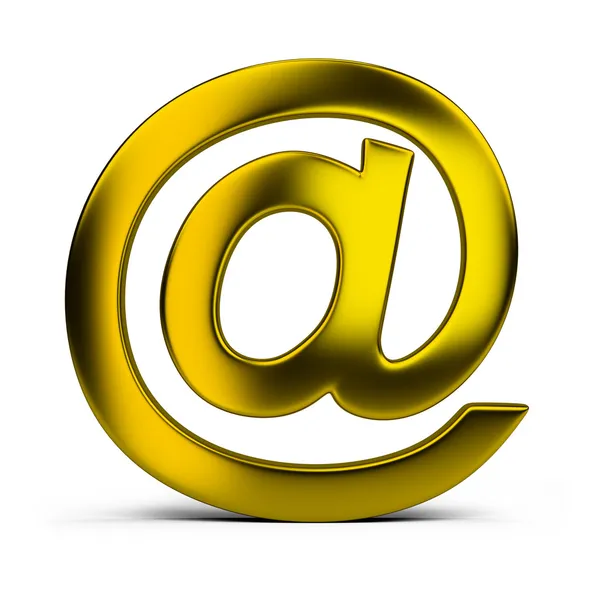 Email dourado — Fotografia de Stock