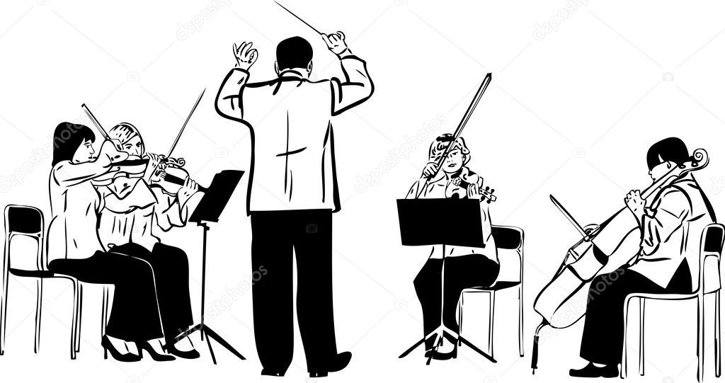 Sketch of a string quartet with derezherom