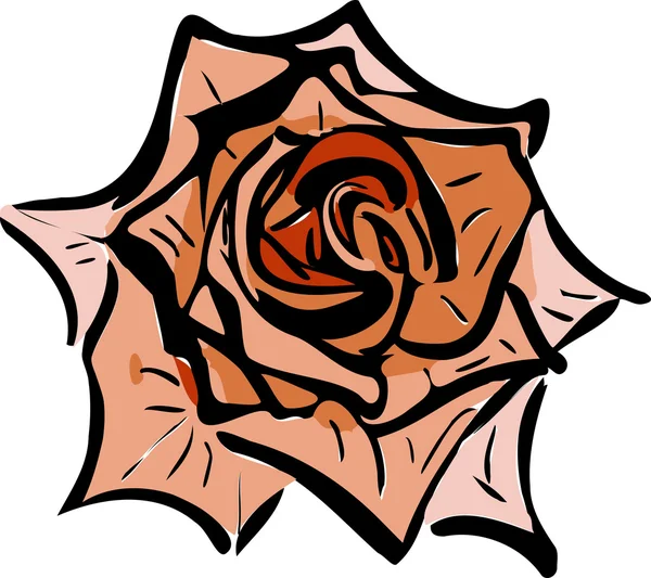 Giardino fiorito come una rosa — Vettoriale Stock
