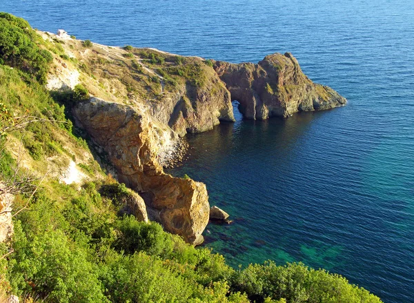 Diana grot in de Zwarte Zee, Krim, Oekraïne — Stockfoto