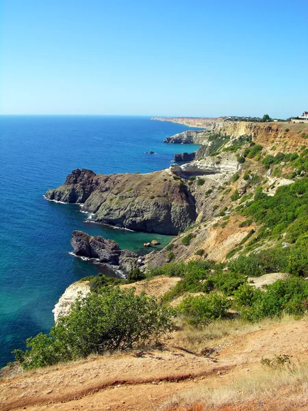 Schwarzmeerküste auf der Krim, Ukraine — Stockfoto