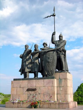 Monument to the Defenders of Chernigiv, Ukraine clipart