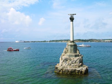 Monument to sunken ships, Sevastopol, Ukraine clipart