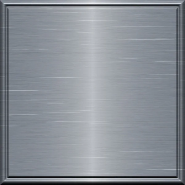 Brushed metal plate — Stock Photo, Image