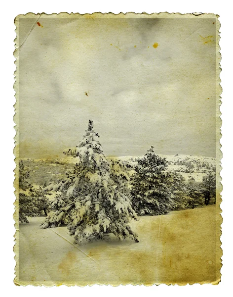 Vintern retro Foto — Stockfoto