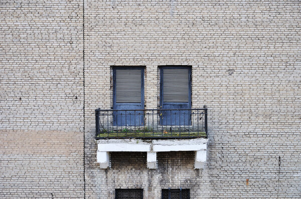 Wall and balcony