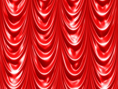 Red curtain clipart