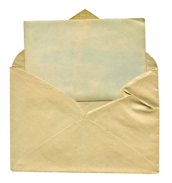 Boş kartlı zarf — Stok fotoğraf