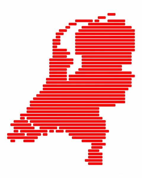 Map of Netherlands — Stock Photo, Image