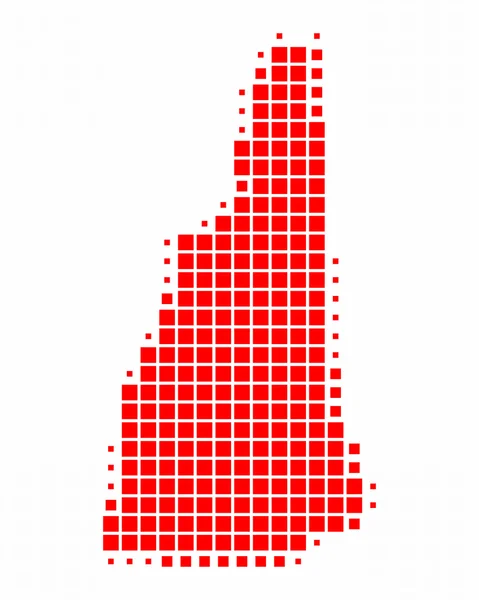 stock image Map of New Hampshire