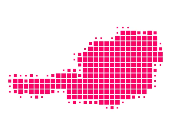 stock image Detailed and accurate illustration of map of Austria