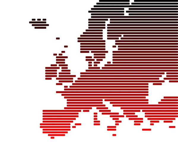 Kaart van Europa — Stockfoto