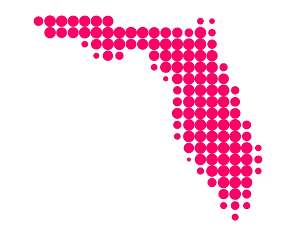Peta Florida. — Stok Foto