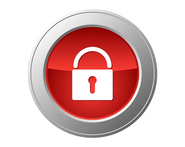 Lock button — Stock Photo, Image