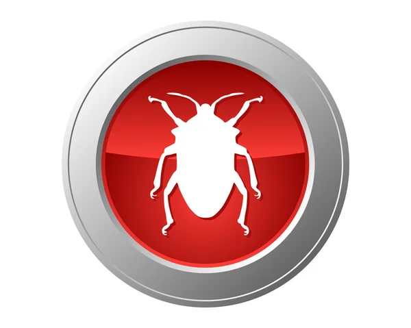 Bug button — Stock Photo, Image