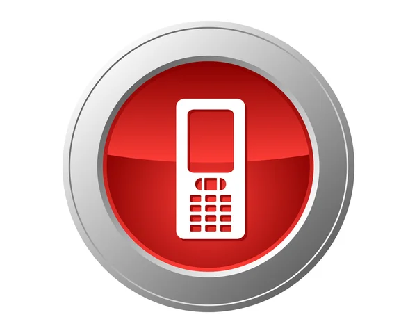 Przycisk telefonu komórkowego — Zdjęcie stockowe