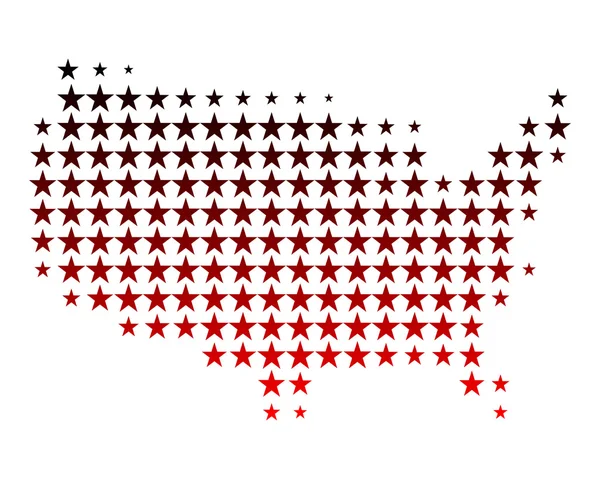 La mappa di USA — Foto Stock