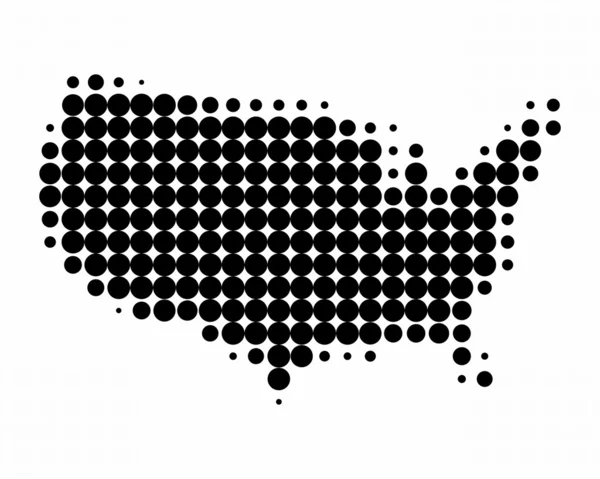 stock image Map of USA