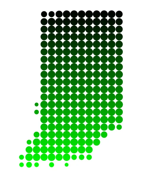 stock image Map of Indiana