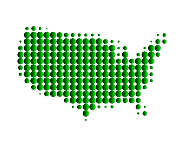 Kaart van Verenigde Staten van Amerika — Stockfoto