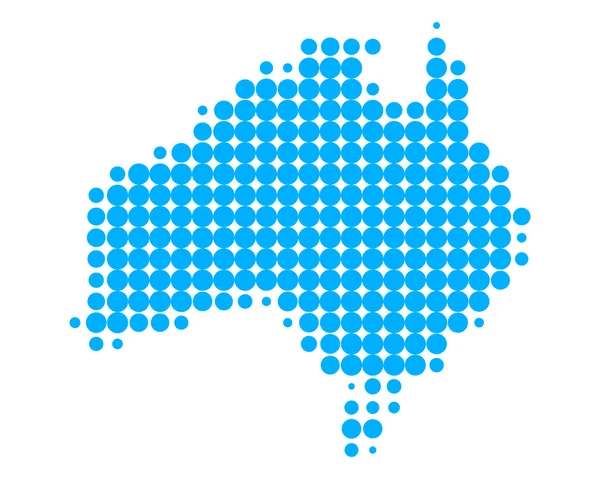 Карта Австралии — стоковое фото
