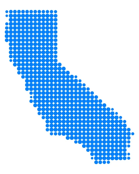 Karte von Kalifornien — Stockfoto