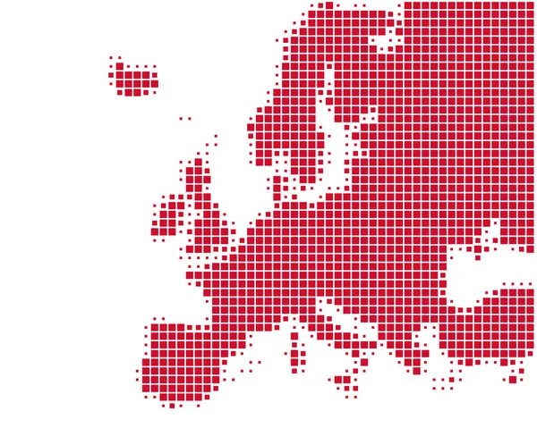 Mapa da Europa — Fotografia de Stock