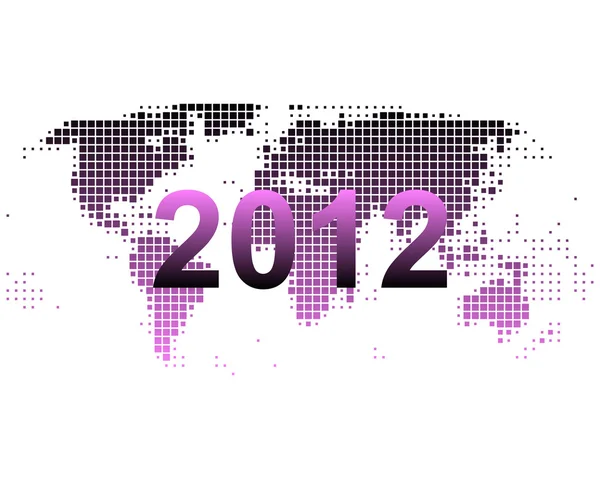 Mapa do mundo 2012 — Fotografia de Stock