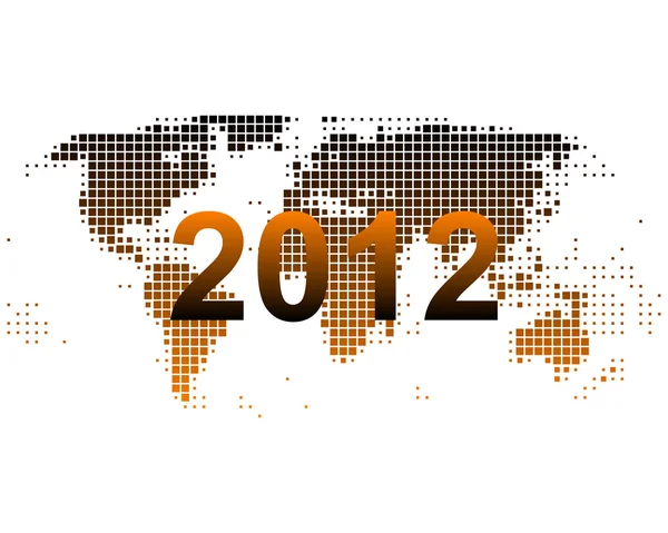 Mapa del mundo 2012 — Foto de Stock