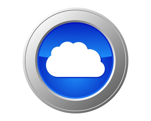 Botón computación en nube — Foto de Stock