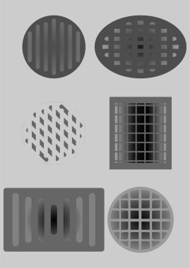 Sewer and air vents. clipart
