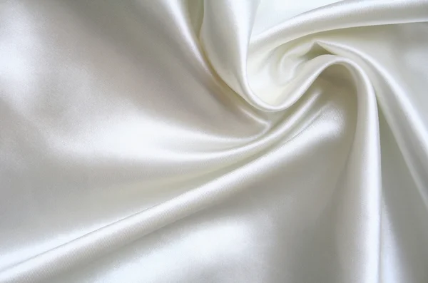 Seda blanca elegante lisa como fondo —  Fotos de Stock
