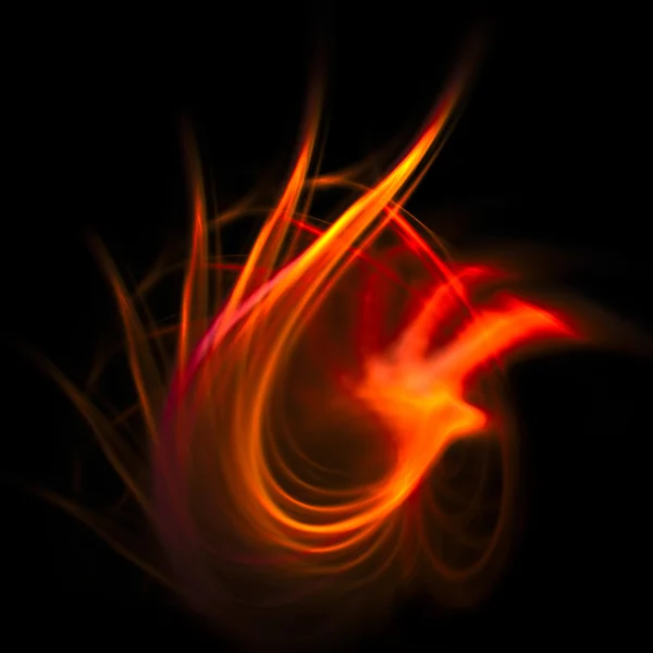 Огненный фрактал — стоковое фото