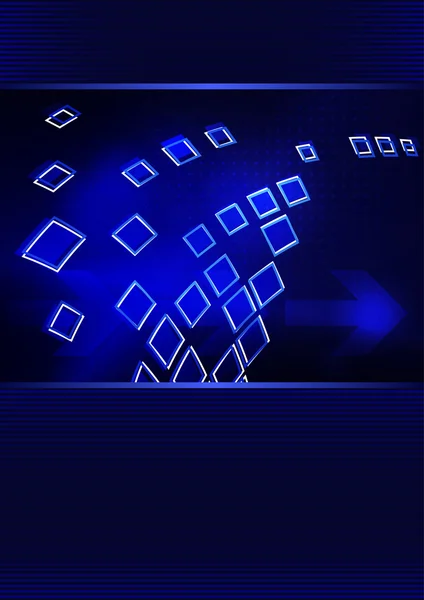 Moderne ontwerp van een blauwe cover — Stockvector