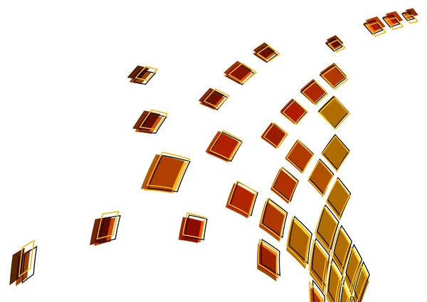 Padrão abstrato de quadrados marrons. Vetor — Vetor de Stock