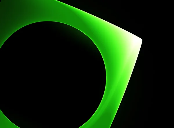 Green geometric shape — Stock Photo, Image