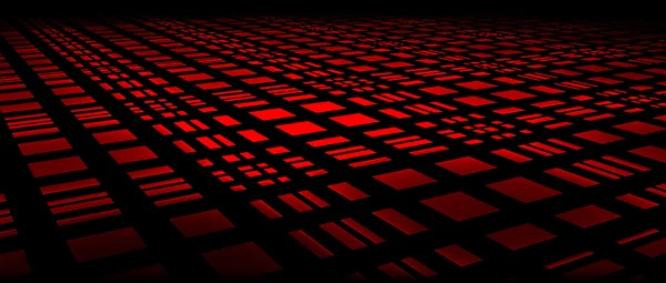 Podłogi z czerwone kwadraty — Zdjęcie stockowe