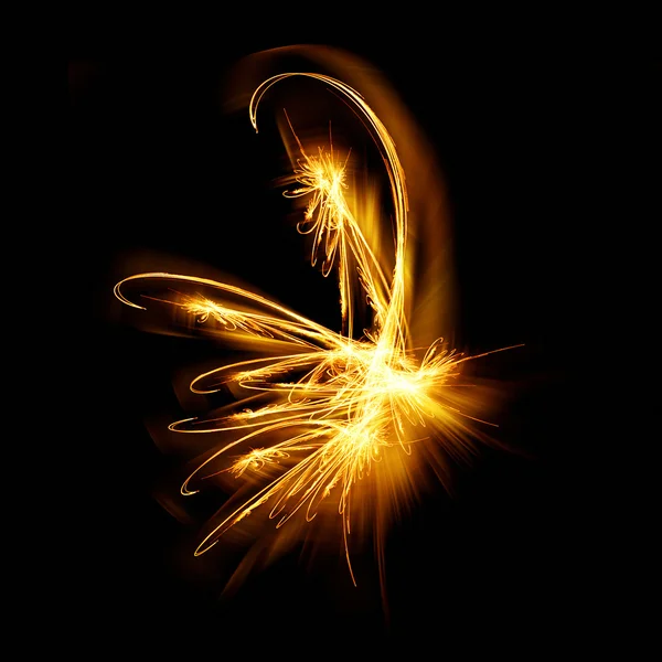 Fiery fractal — Stock Photo, Image