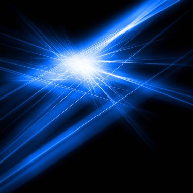 Bright blue light clipart