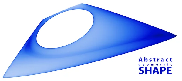 Niebieski kształt 3d — Zdjęcie stockowe