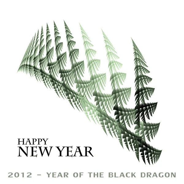 2012 - rok černého draka — Stock fotografie