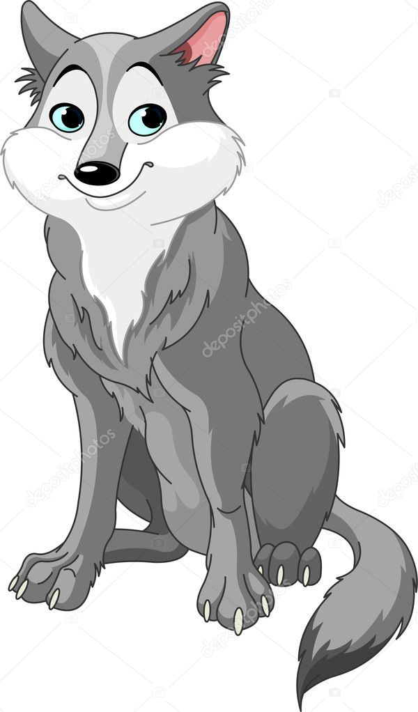 Cartoon wolf Stock Vector Image by ©Dazdraperma #6869606