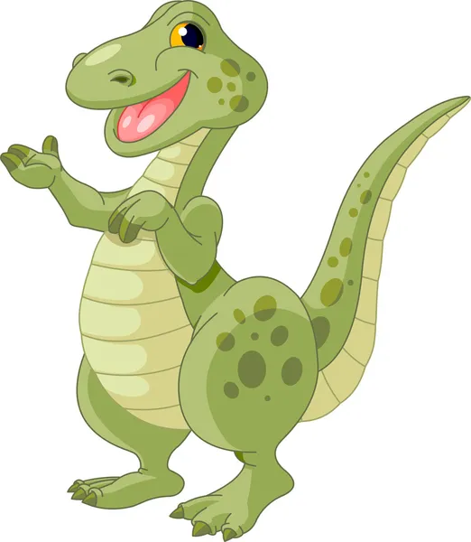 Mignon dinosaure — Image vectorielle