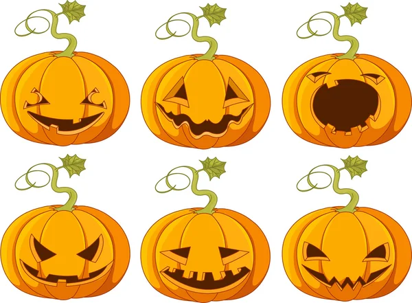 Halloween Pumpkins — Stock Vector