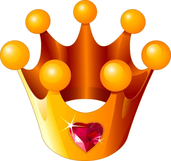 Love Princess crown — Stock Vector