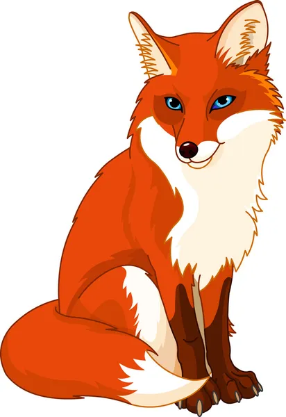 Słodki Fox — Wektor stockowy