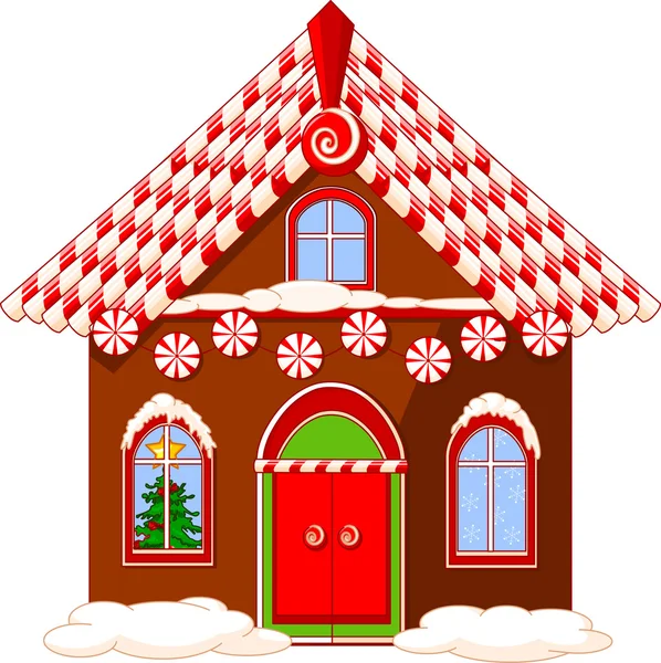 Casa di Natale — Vettoriale Stock